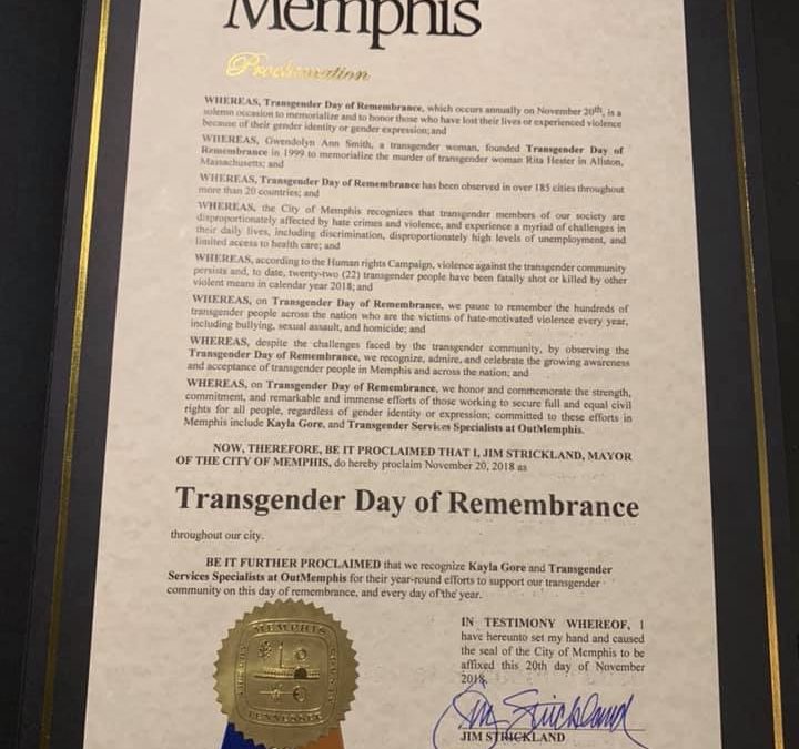 Thank You to City of Memphis and Shelby County!