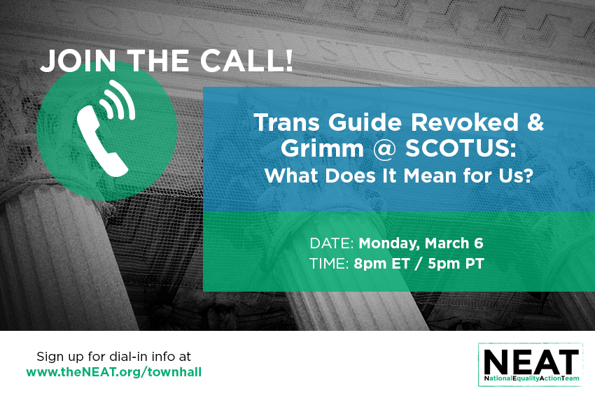 What’s Next for Trans Students? Join the Trans Town Hall and Find Out!